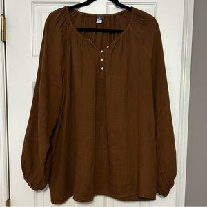 Old Navy Gauze Peasant Top